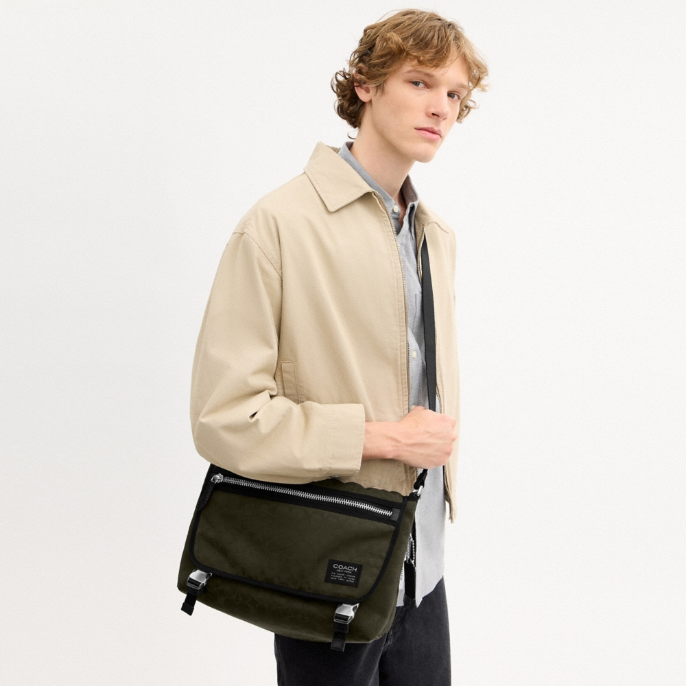 Coach Outlet Lane Messenger In Signature Nylon - Preorder