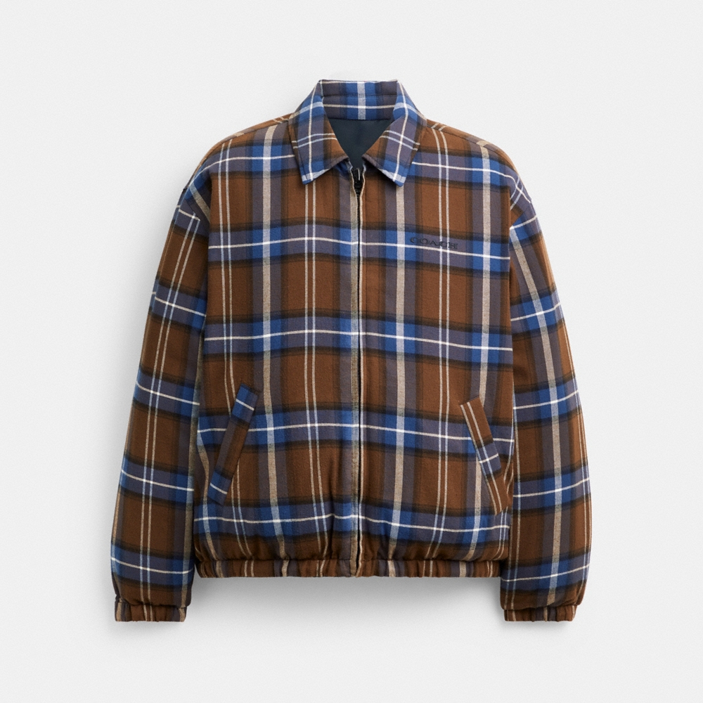 Coach Outlet Reversible Plaid Down Jacket - Preorder