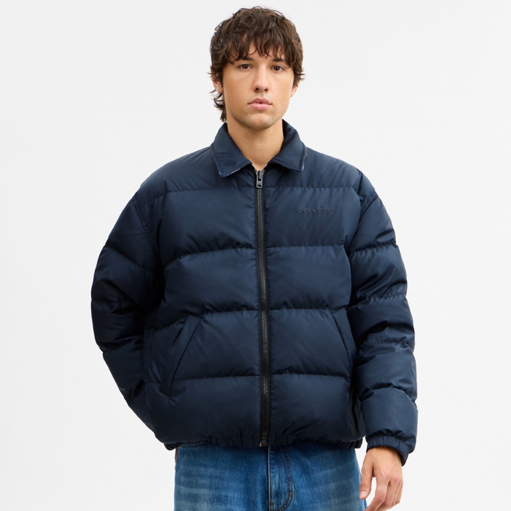 Coach Outlet Reversible Plaid Down Jacket - Preorder