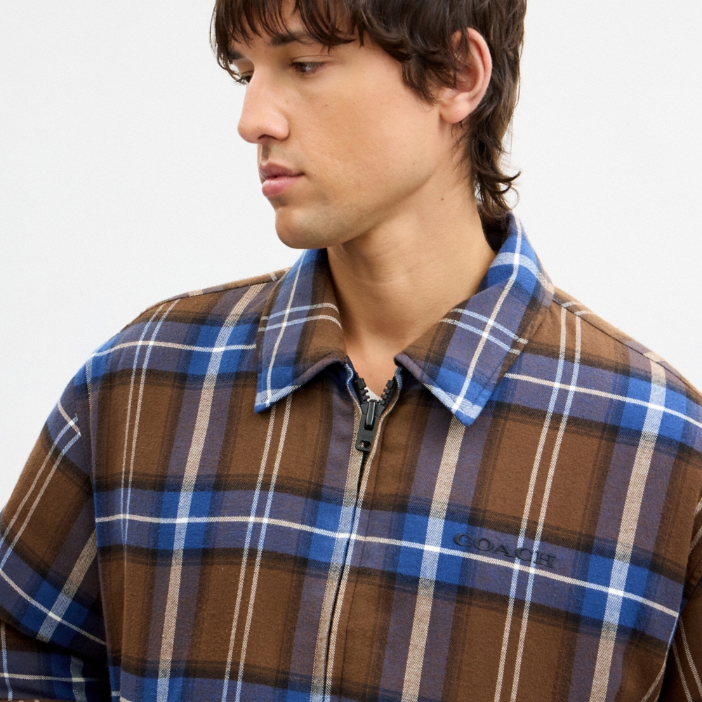Coach Outlet Reversible Plaid Down Jacket - Preorder
