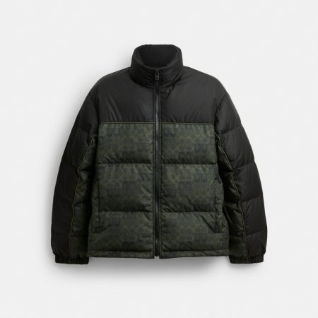Coach Outlet Signature Down Jacket - Preorder — Camo