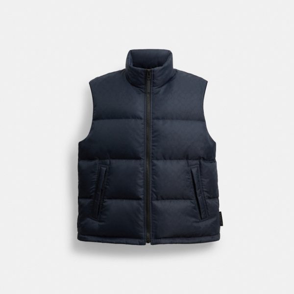 Coach Outlet Tonal Signature Down Vest - Preorder