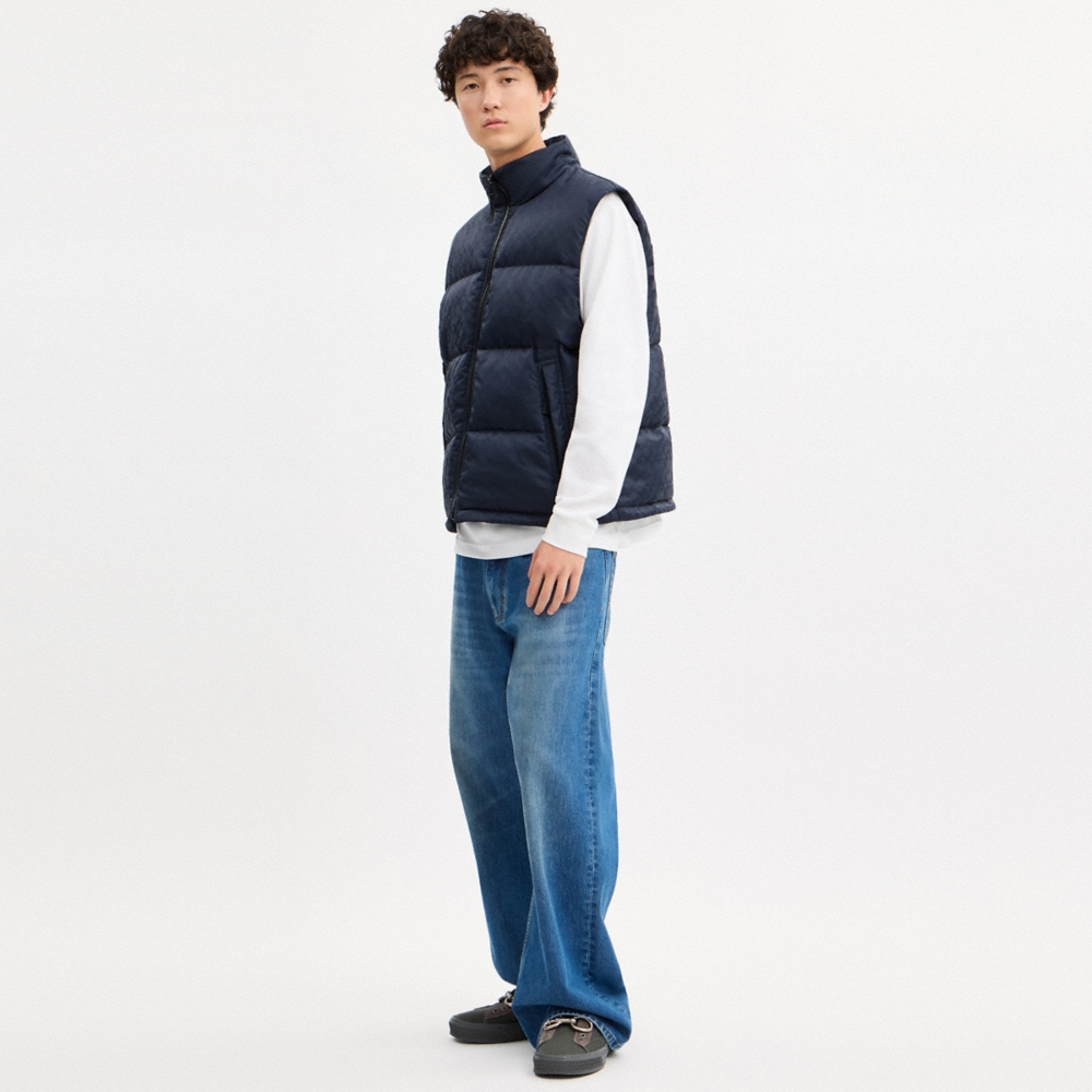 Coach Outlet Tonal Signature Down Vest - Preorder