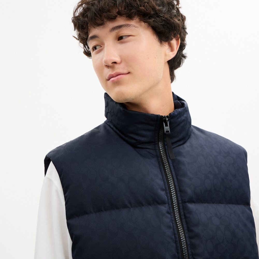 Coach Outlet Tonal Signature Down Vest - Preorder