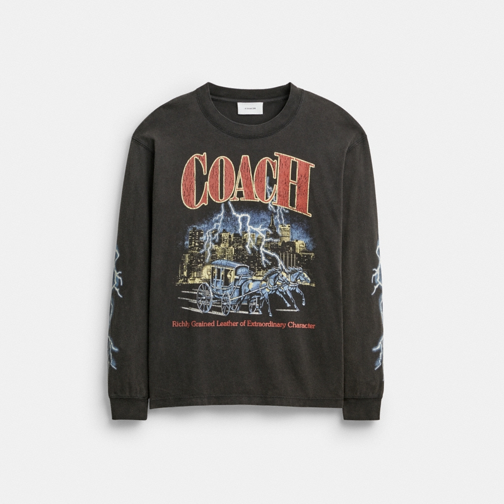 Coach Outlet Metal Relaxed Long Sleeve T-Shirt - Preorder