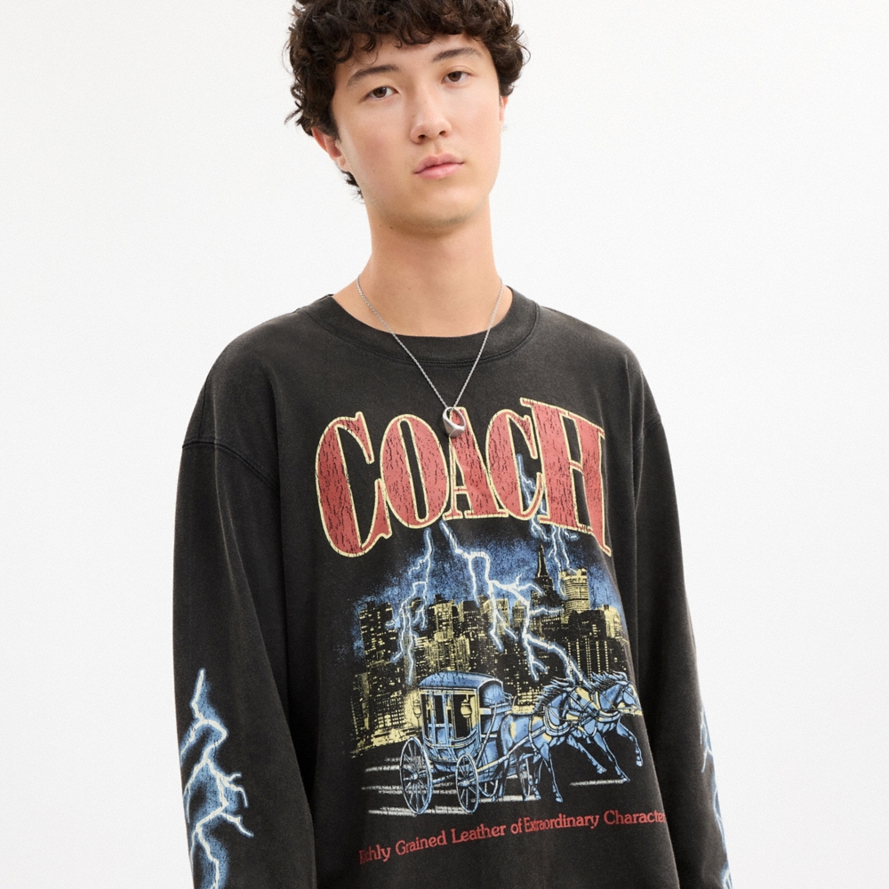 Coach Outlet Metal Relaxed Long Sleeve T-Shirt - Preorder