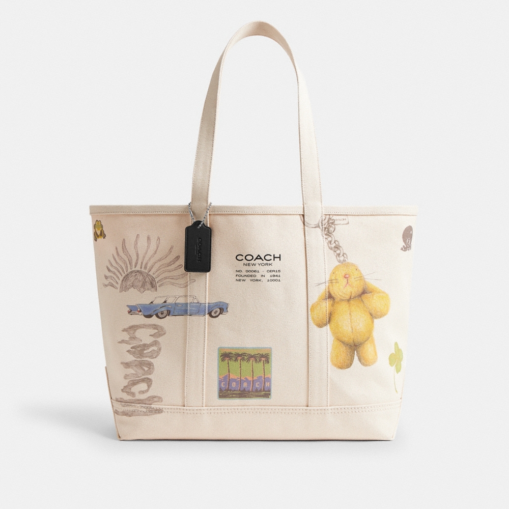 Coach Utility Tote With Sketch Print - Preorder