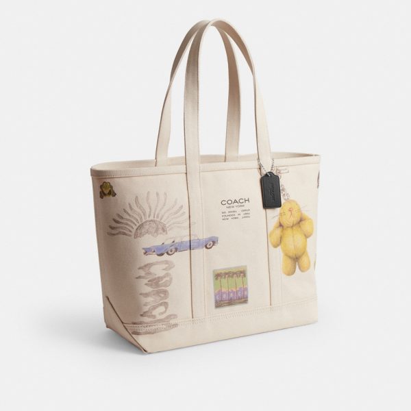 Coach Utility Tote With Sketch Print - Preorder