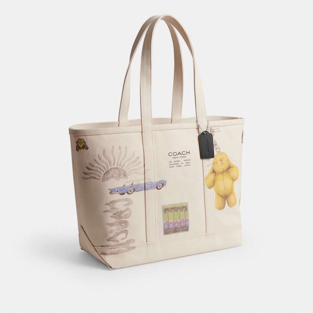 Coach Utility Tote With Sketch Print - Preorder