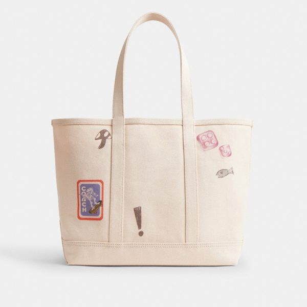 Coach Utility Tote With Sketch Print - Preorder