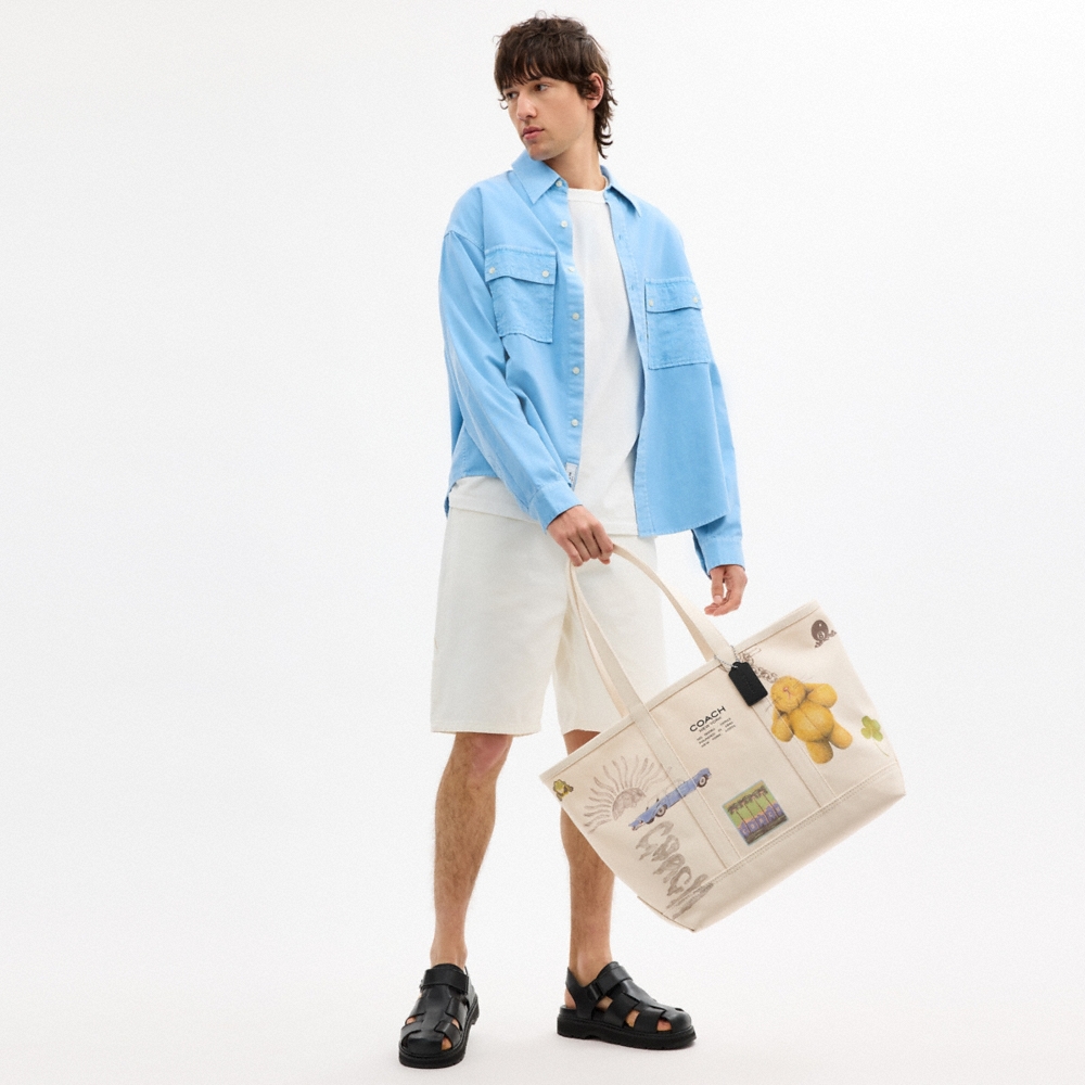 Coach Utility Tote With Sketch Print - Preorder