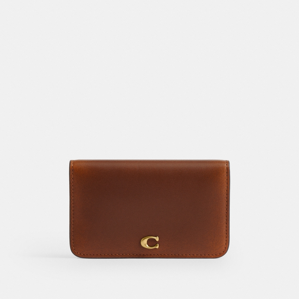 Coach Essential Slim Card Case In Loved Leather - Preorder