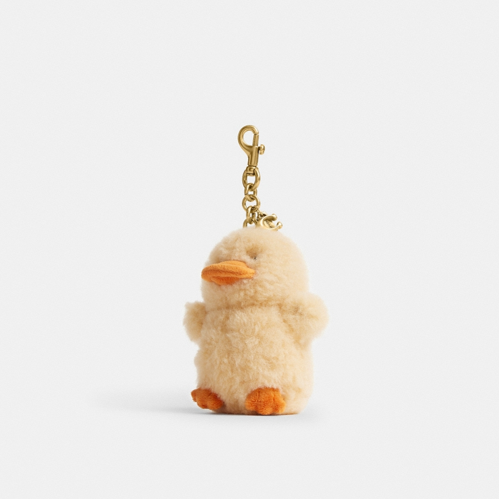 Coach Ducky Bag Charm In Shearling - Preorder