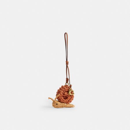 Coach Outlet Snail Bag Charm - Preorder — Brass/Multi