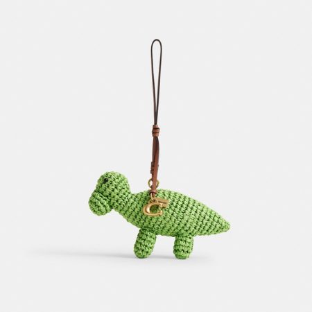 Coach Outlet Dino Bag Charm - Preorder — Brass/Multi