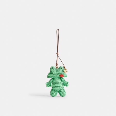 Coach Outlet Frog Bag Charm - Preorder — Brass/Multi