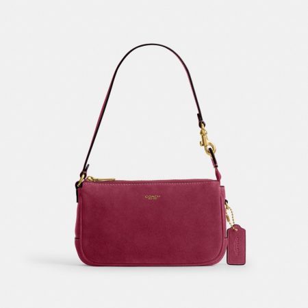 Coach Outlet Plaza Bag 18 - Preorder — Brass/Dark Fuchsia