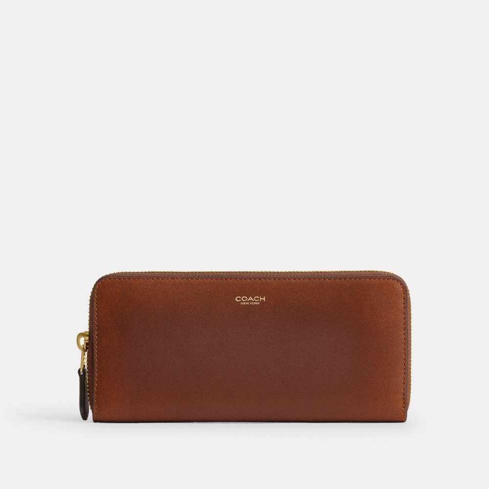 Coach Slim Accordion Zip Wallet In Loved Leather - Preorder