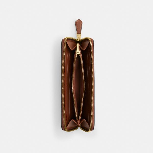 Coach Slim Accordion Zip Wallet In Loved Leather - Preorder