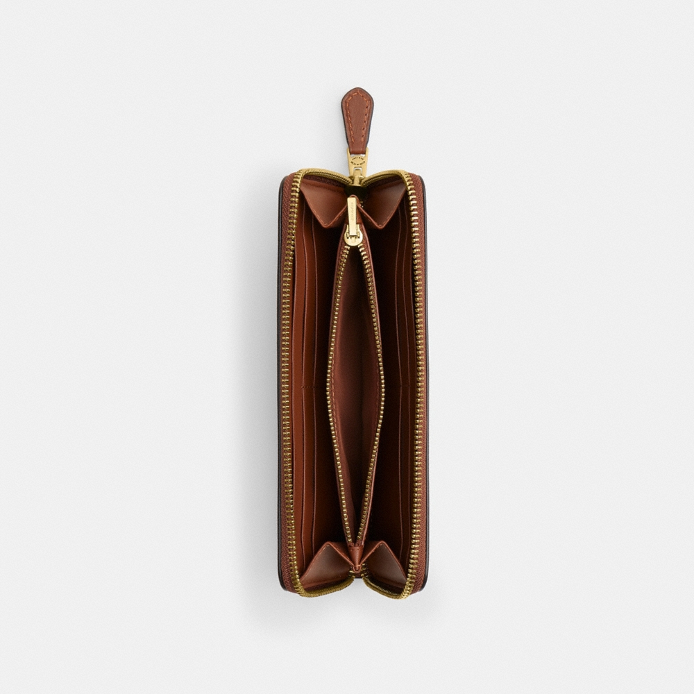 Coach Slim Accordion Zip Wallet In Loved Leather - Preorder