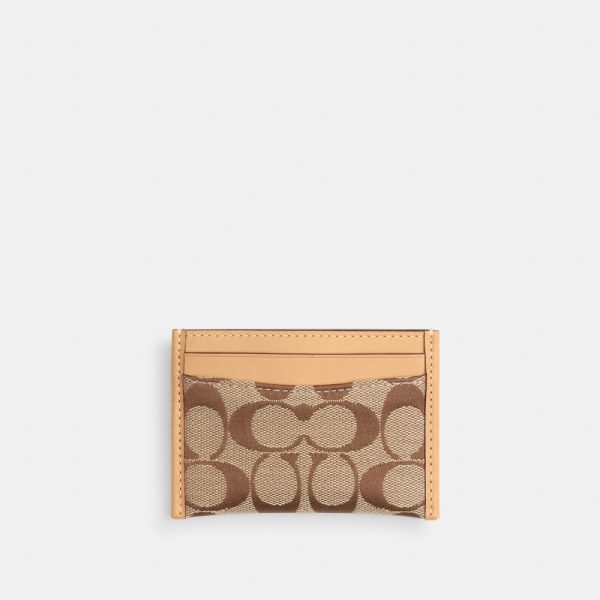 Coach Essential Card Case In Signature Jacquard - Preorder