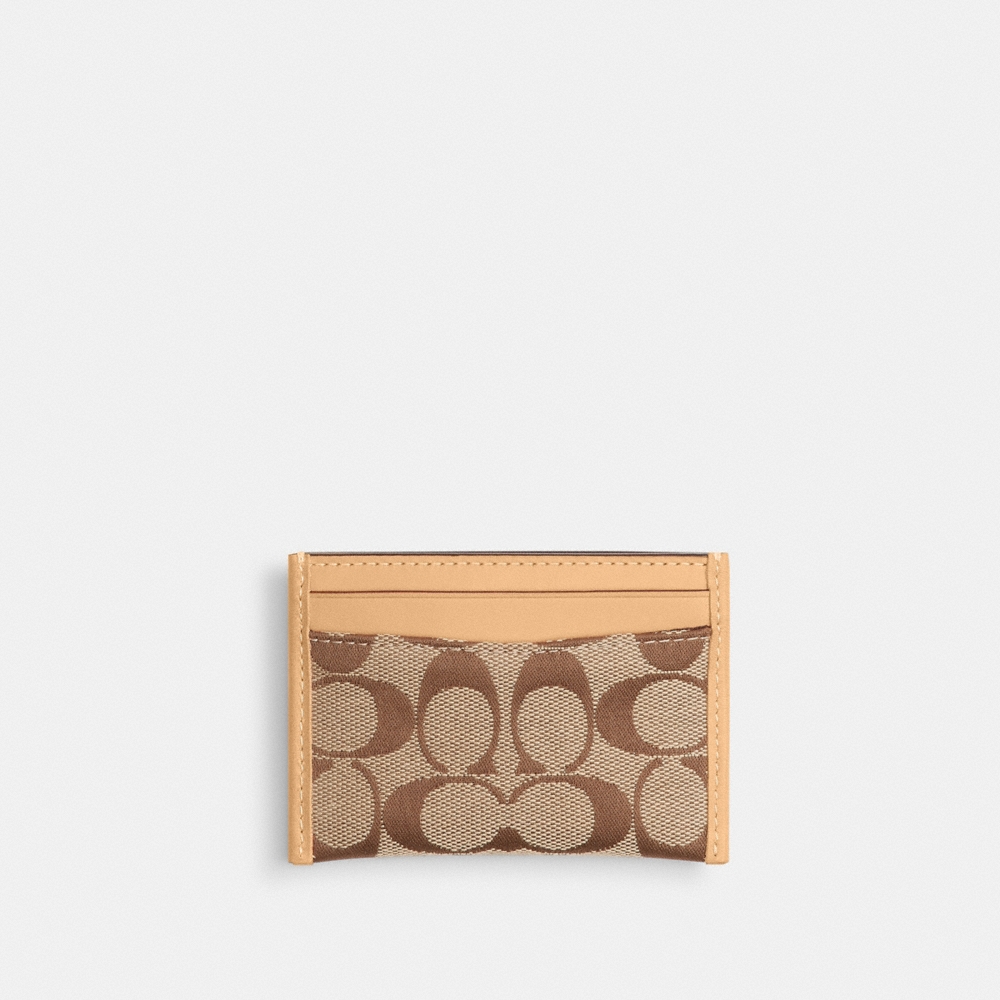 Coach Essential Card Case In Signature Jacquard - Preorder