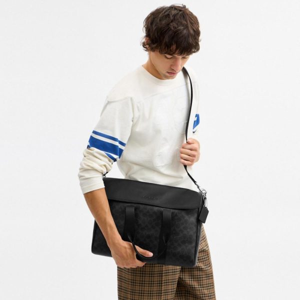 Coach Outlet Sullivan Portfolio Brief In Signature Canvas - Preorder