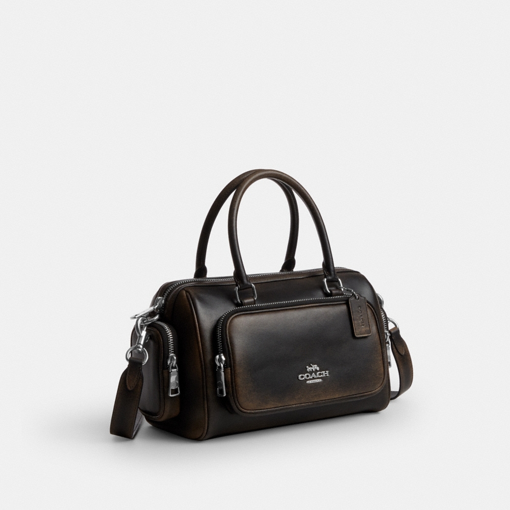 Coach Outlet Rowan Satchel Bag With Pockets In Loved Leather - Preorder