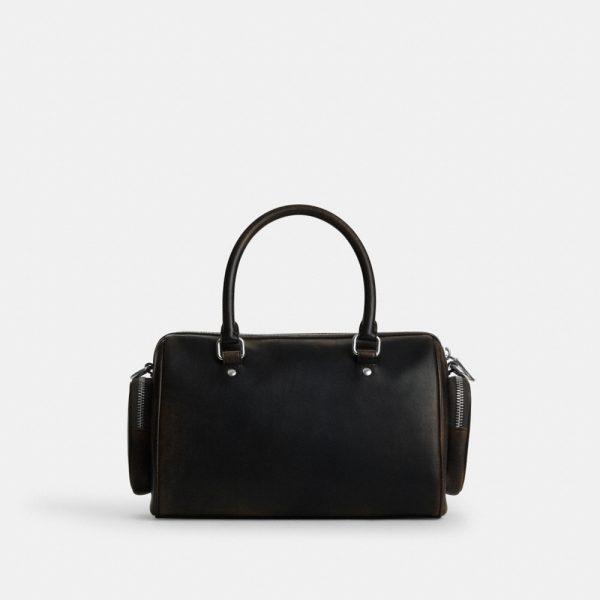 Coach Outlet Rowan Satchel Bag With Pockets In Loved Leather - Preorder