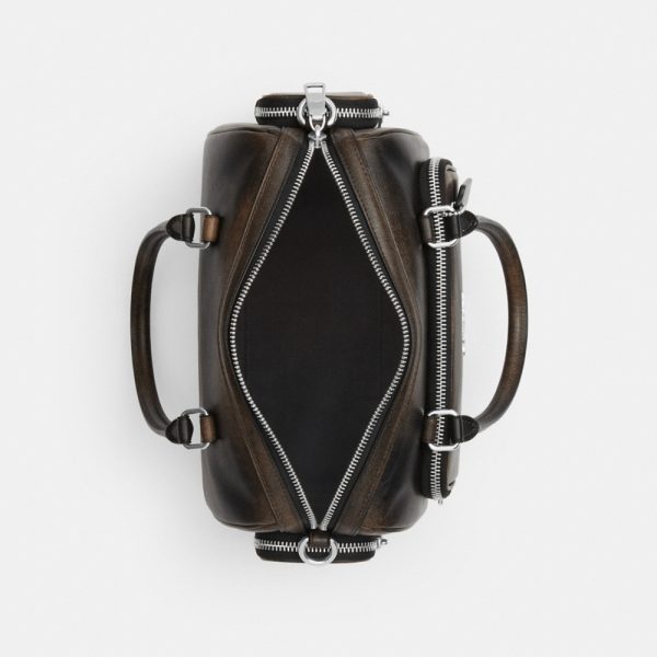 Coach Outlet Rowan Satchel Bag With Pockets In Loved Leather - Preorder