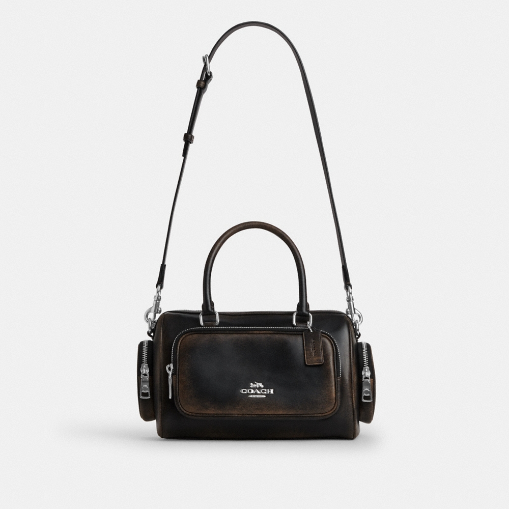 Coach Outlet Rowan Satchel Bag With Pockets In Loved Leather - Preorder