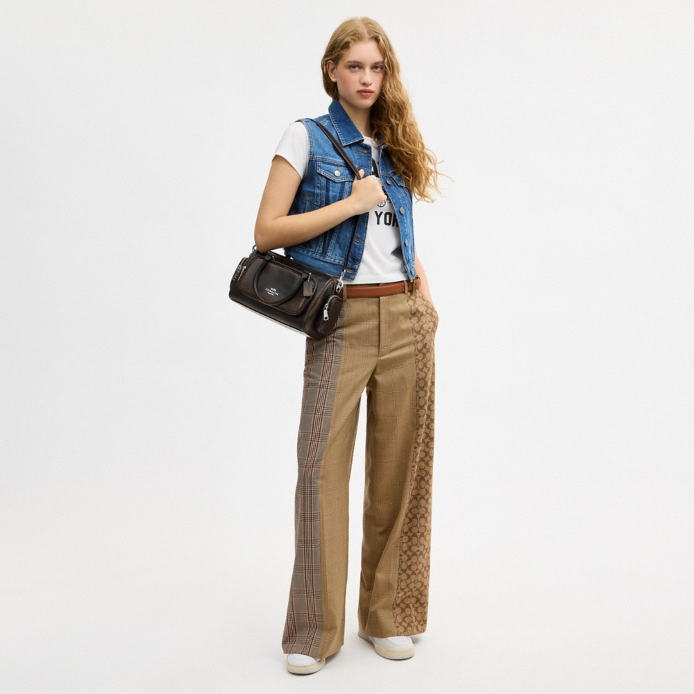 Coach Outlet Rowan Satchel Bag With Pockets In Loved Leather - Preorder
