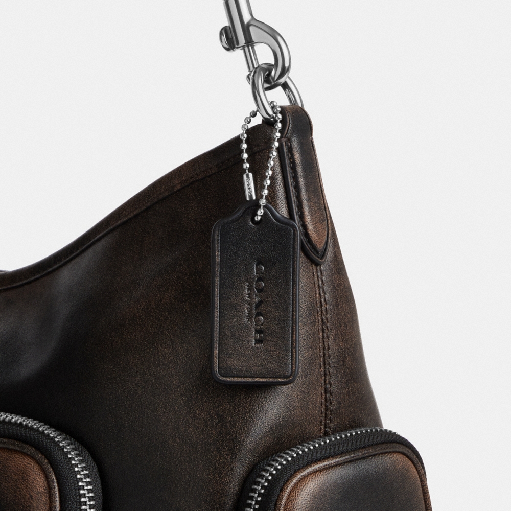 Coach Outlet Laurel Shoulder Bag With Pockets In Loved Leather - Preorder