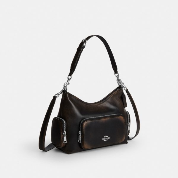 Coach Outlet Laurel Shoulder Bag With Pockets In Loved Leather - Preorder
