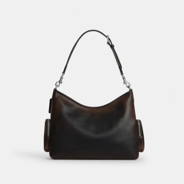 Coach Outlet Laurel Shoulder Bag With Pockets In Loved Leather - Preorder