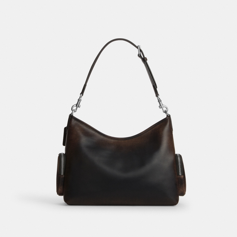 Coach Outlet Laurel Shoulder Bag With Pockets In Loved Leather - Preorder