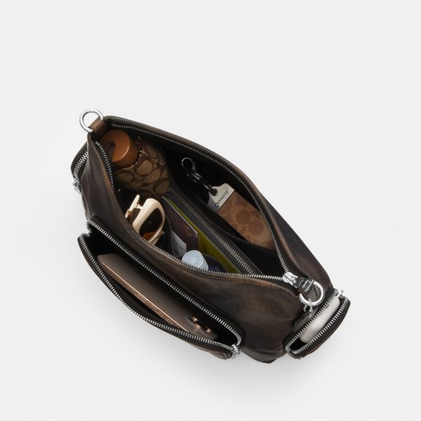 Coach Outlet Laurel Shoulder Bag With Pockets In Loved Leather - Preorder