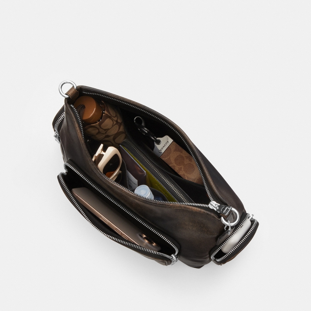 Coach Outlet Laurel Shoulder Bag With Pockets In Loved Leather - Preorder