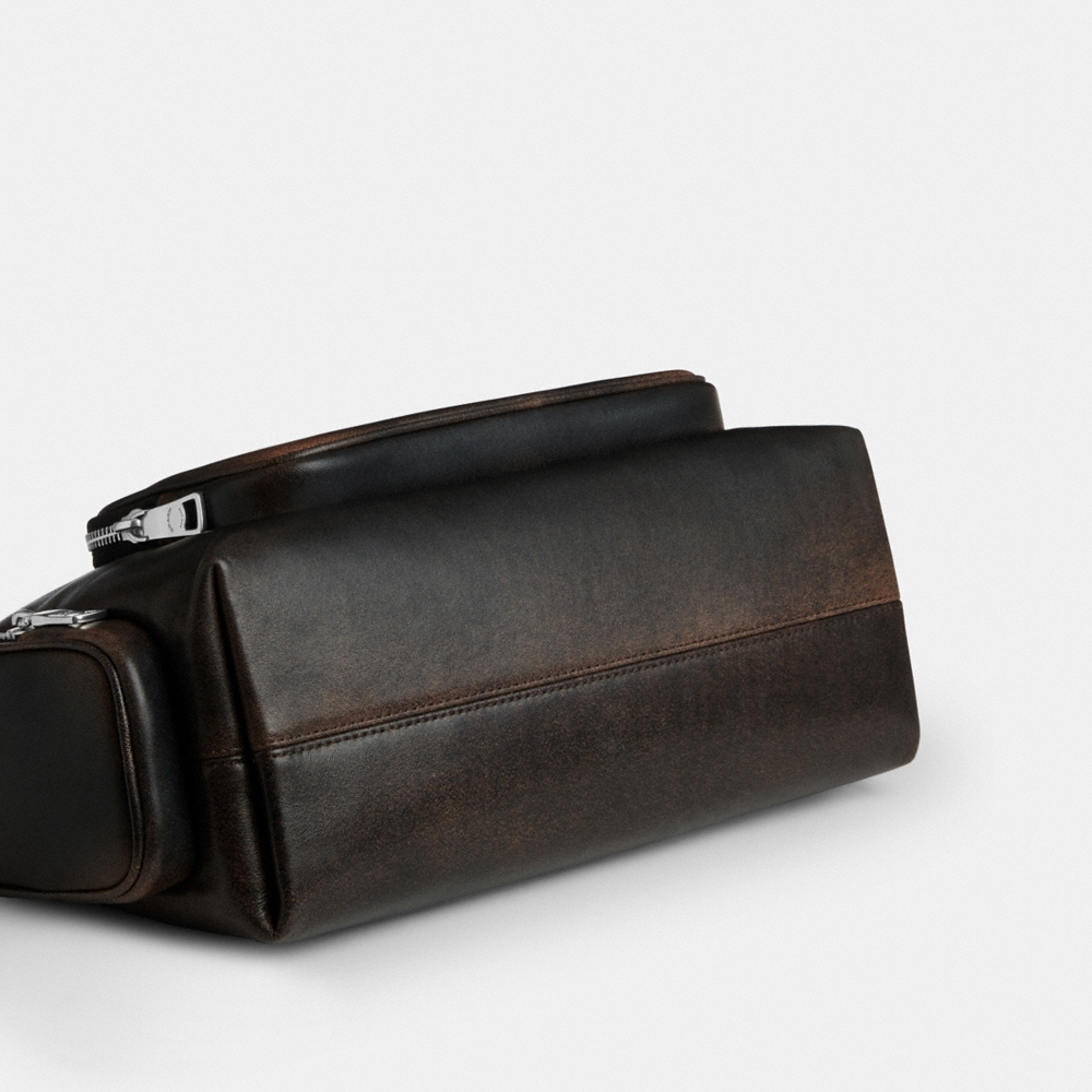 Coach Outlet Laurel Shoulder Bag With Pockets In Loved Leather - Preorder