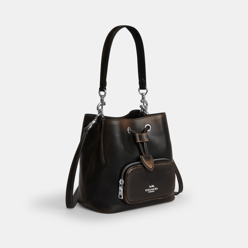 Coach Outlet Rowan Bucket Bag With Pocket In Loved Leather - Preorder