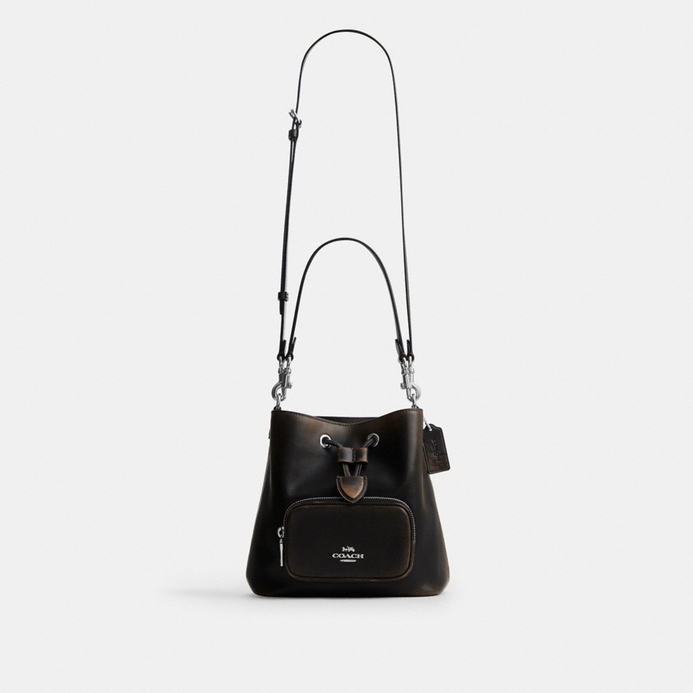 Coach Outlet Rowan Bucket Bag With Pocket In Loved Leather - Preorder