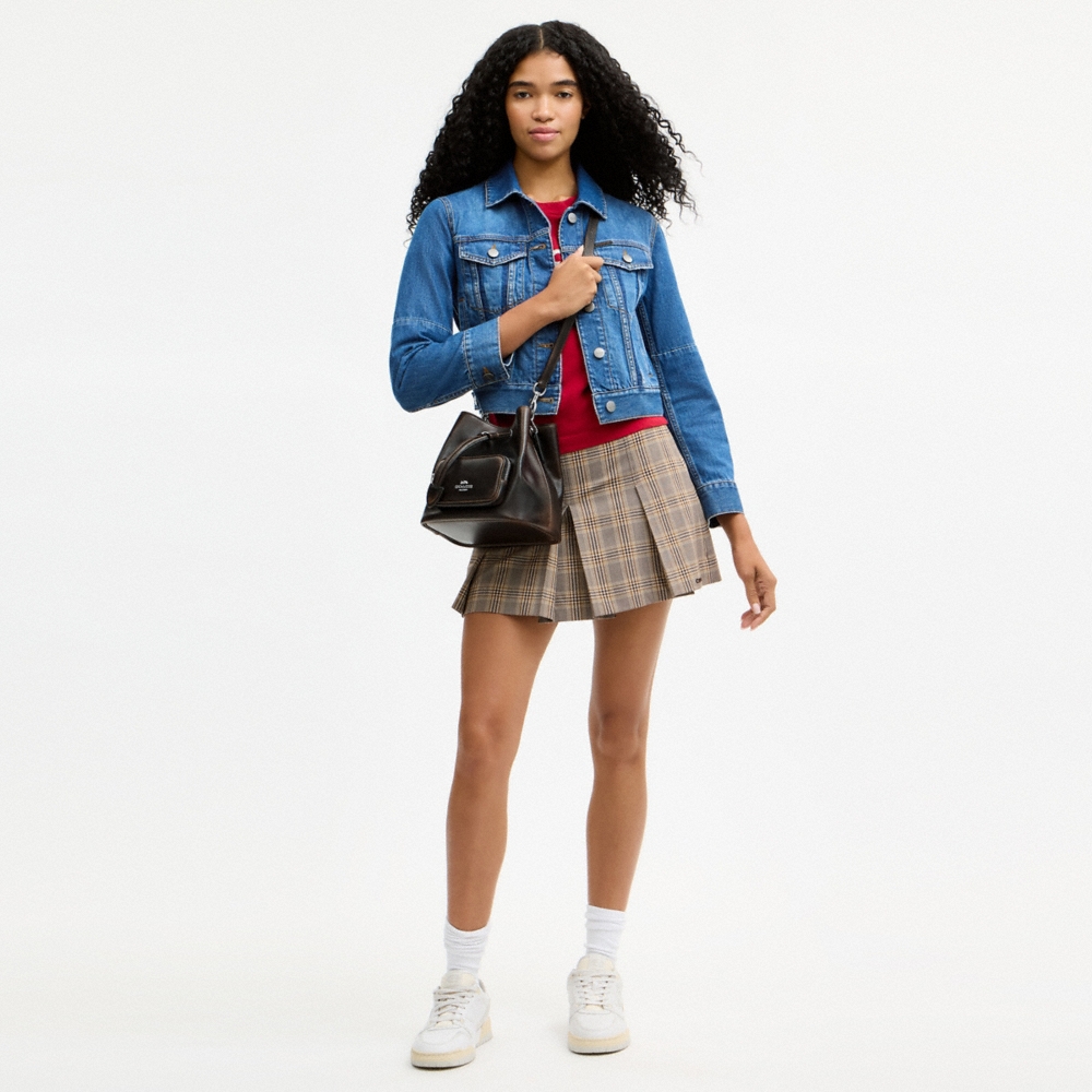 Coach Outlet Rowan Bucket Bag With Pocket In Loved Leather - Preorder