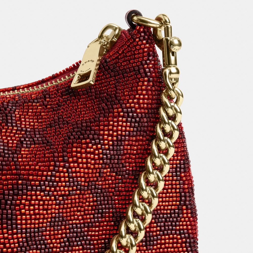 Coach Outlet Teri Shoulder Bag In Signature Beaded Satin - Preorder