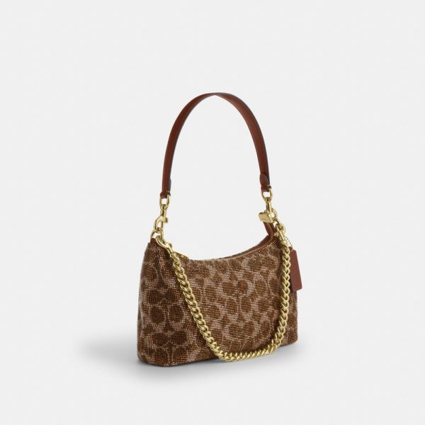 Coach Outlet Teri Shoulder Bag In Signature Beaded Satin - Preorder