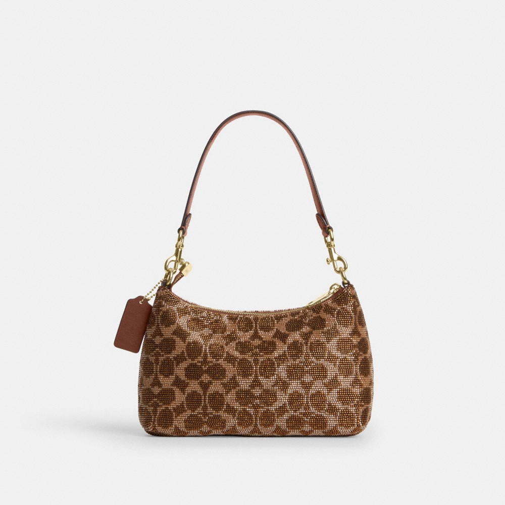Coach Outlet Teri Shoulder Bag In Signature Beaded Satin - Preorder