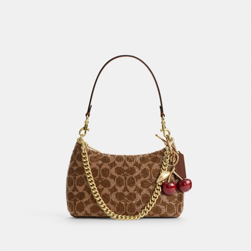 Coach Outlet Teri Shoulder Bag In Signature Beaded Satin - Preorder