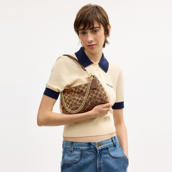 Coach Outlet Teri Shoulder Bag In Signature Beaded Satin - Preorder