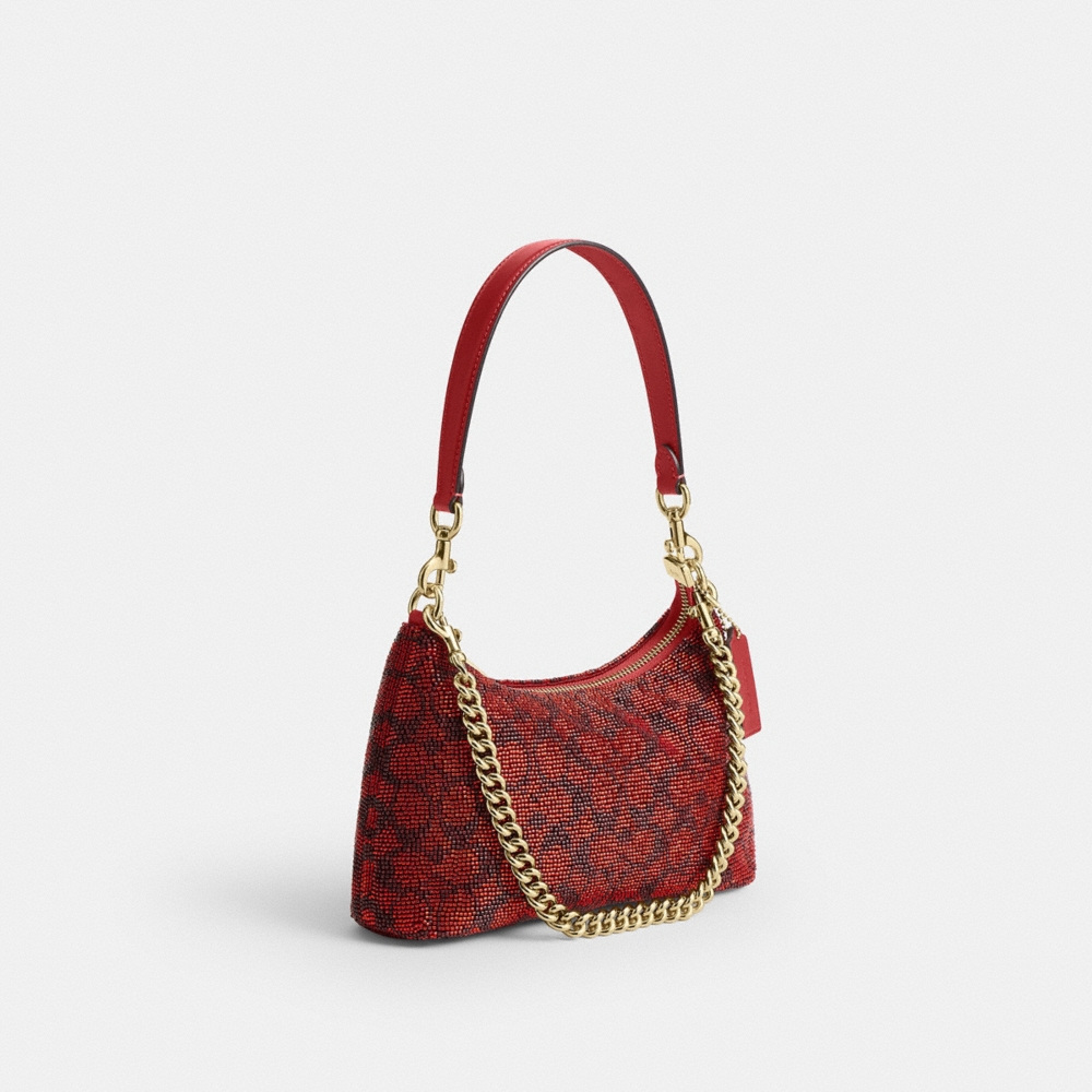 Coach Outlet Teri Shoulder Bag In Signature Beaded Satin - Preorder