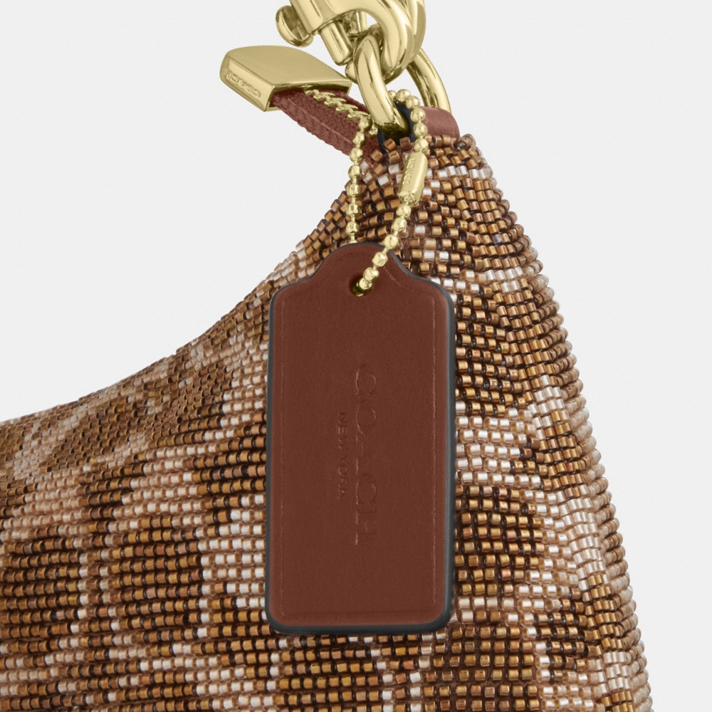 Coach Outlet Teri Shoulder Bag In Signature Beaded Satin - Preorder