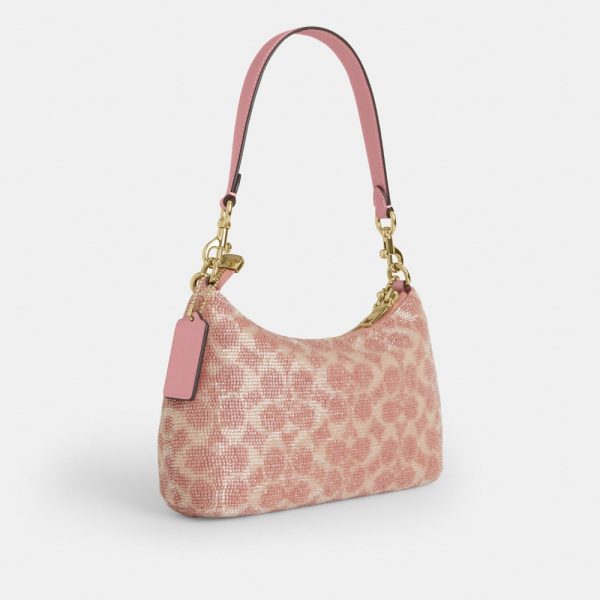 Coach Outlet Teri Shoulder Bag In Signature Beaded Satin - Preorder